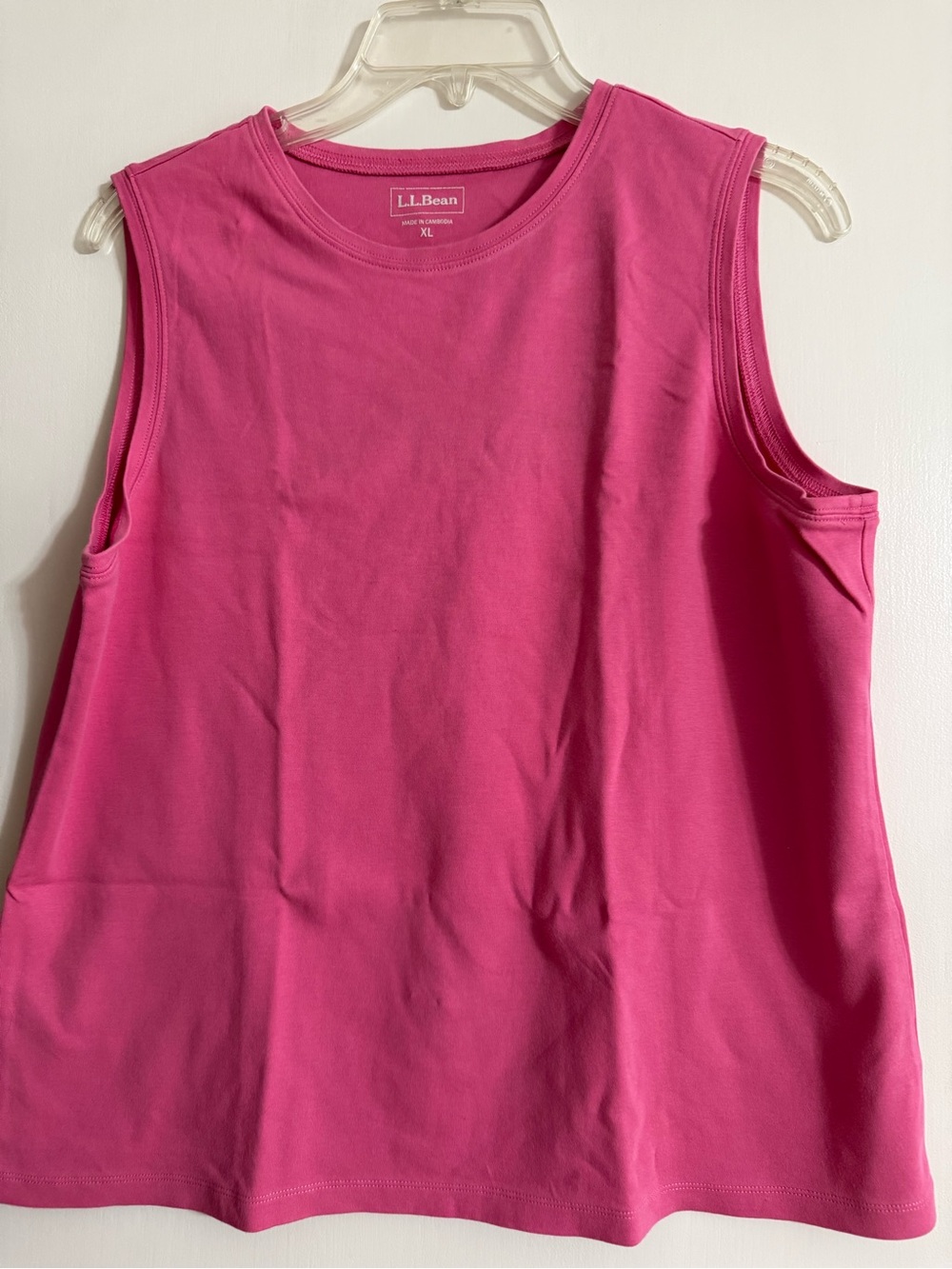 L.L. Bean Women's Sleeveless Crewneck Tank Top - Pink